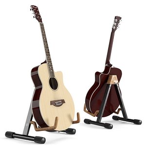 acoustic guitar caraya 3D model