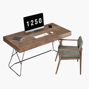 Modern work table with technic