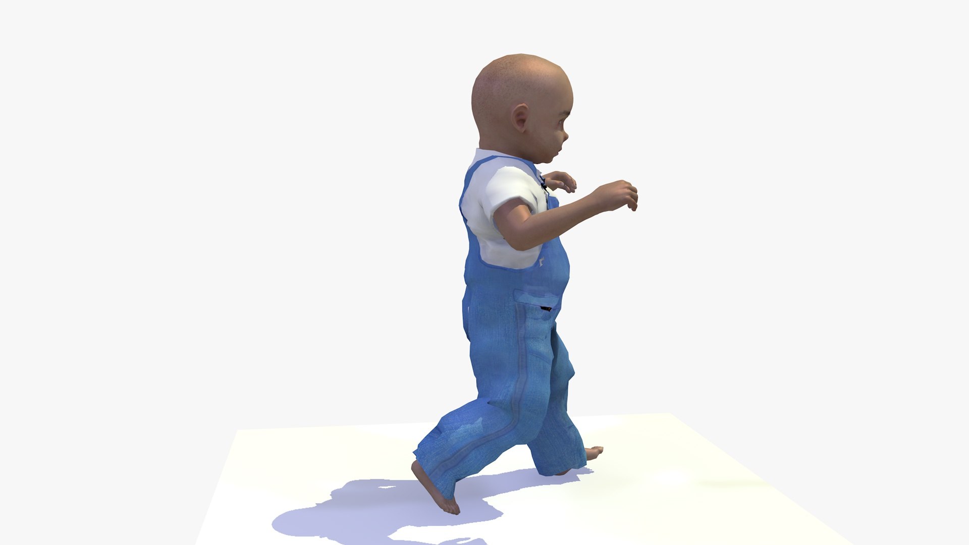 3D WALKING EURO BABY STATIC - TurboSquid 1883303