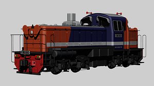 3D KRUPP M700BB Indonesian Locomotive model