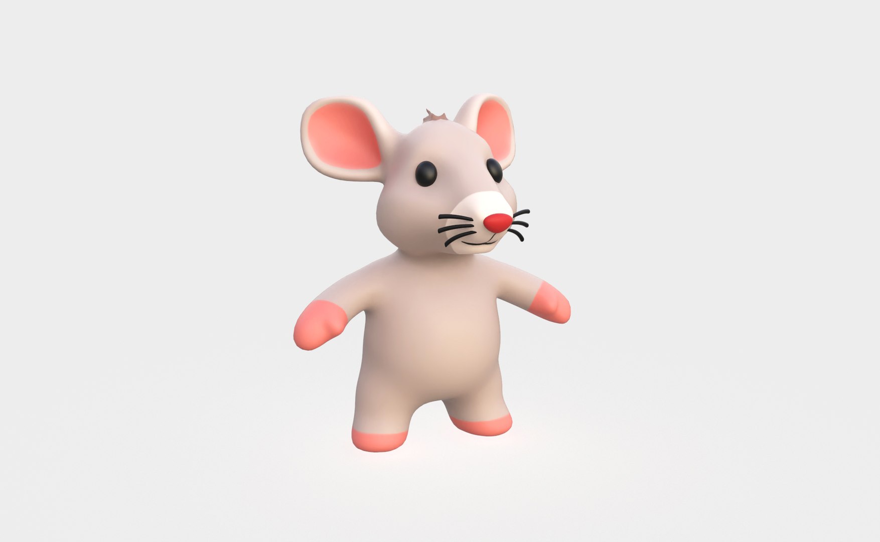 3D Model Little Animal Baby - Rat Cute - Animated - TurboSquid 2284949