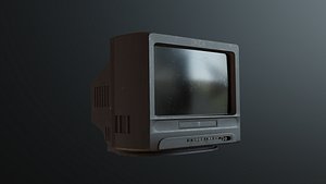 Old Retro TV Unit 3D model