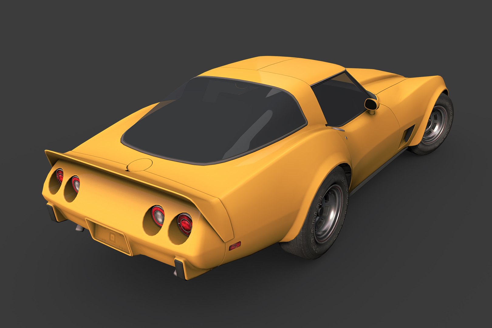 3D Chevrolet Corvette 1978 Model - TurboSquid 1293688