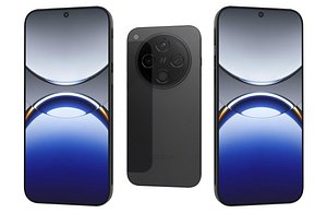 Oppo Find X8 Starfield Black Low Poly 3D model