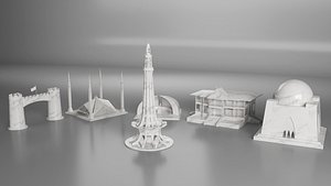 3D model Pakistani Monuments