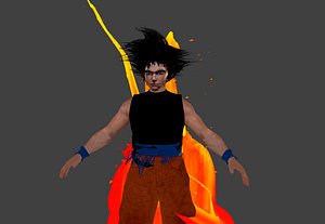 3D dragonball goku model