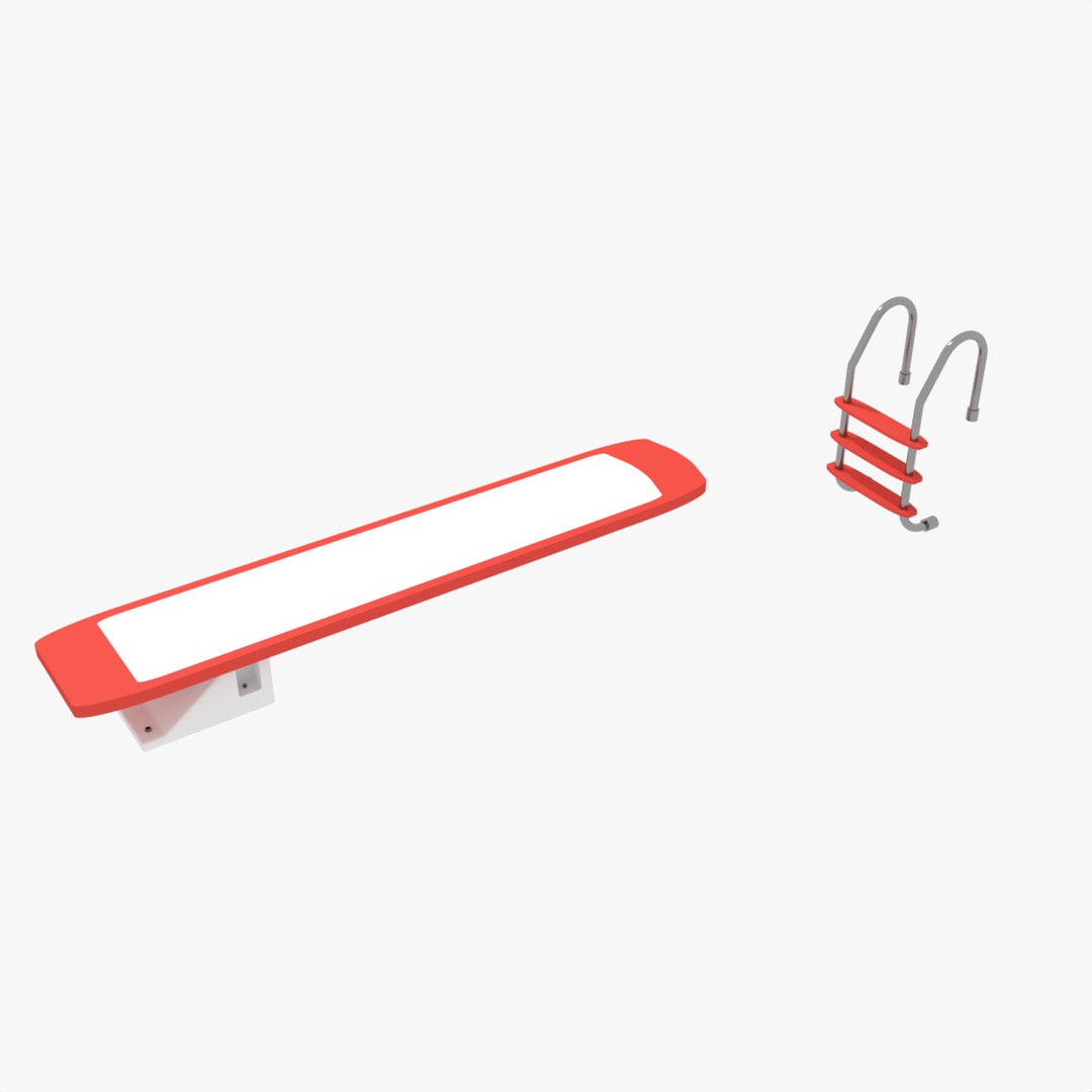 3D Diving Board And Ladder TurboSquid 2049720