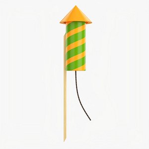 Fireworks rocket small model