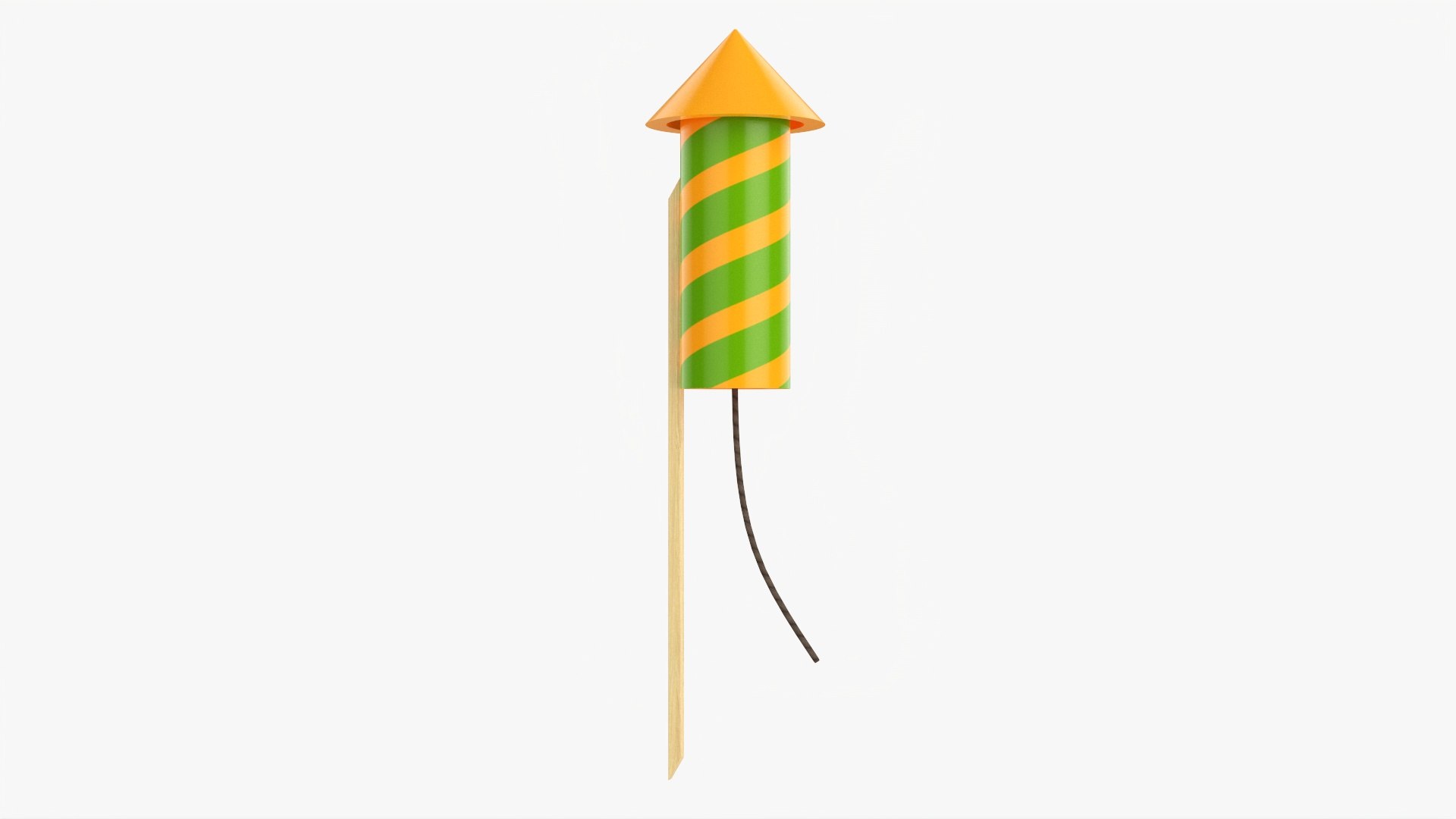 Fireworks Rocket Small Model - TurboSquid 1760394
