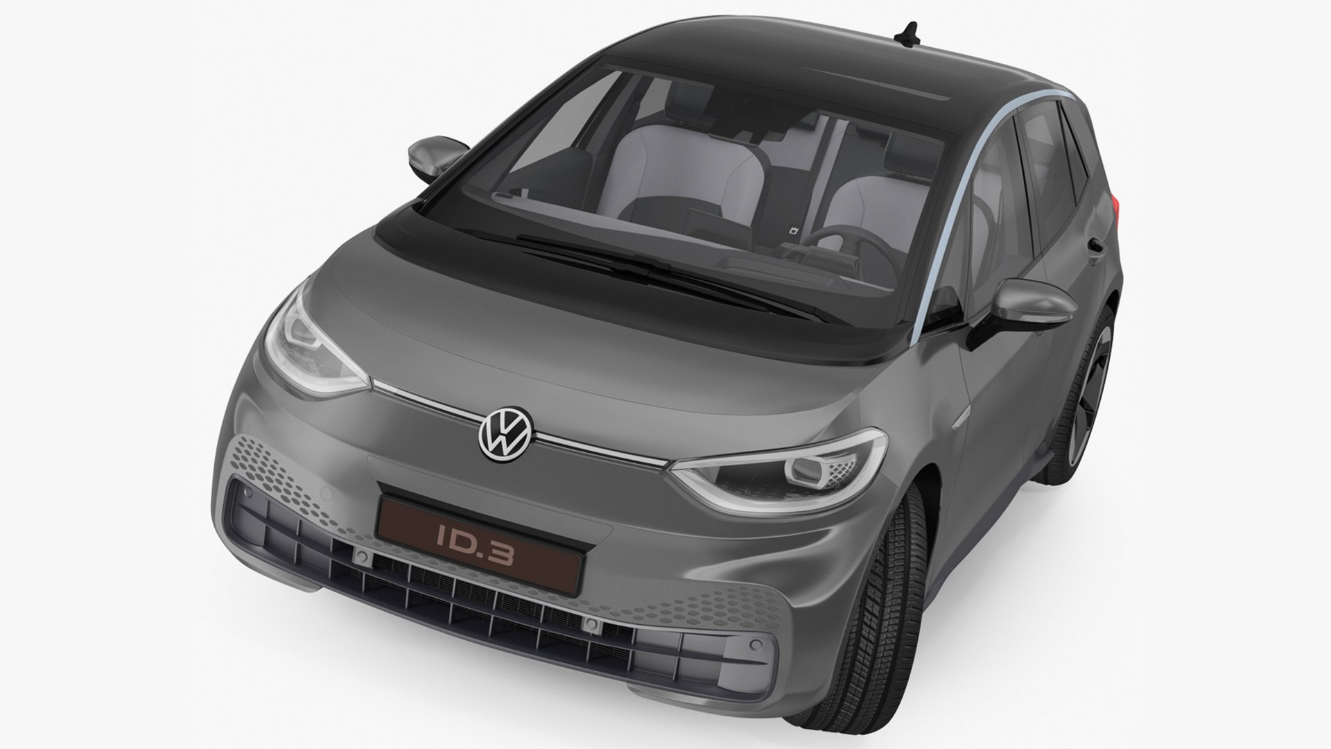 Volkswagen ID3 Rigged 3D model preview