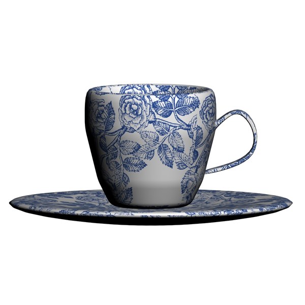 3D tea cup