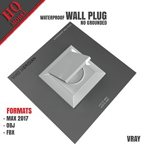 WATERPROOF WALL PLUG NO GROUNDED