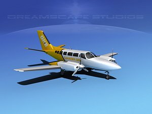 propellers cessna 404 titan 3d lwo