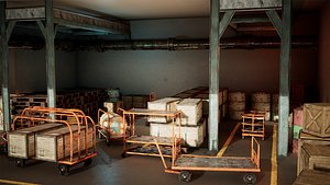 Industrial Carts 22 Assets 3D model