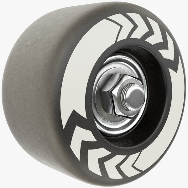 3D Skateboard Wheel V1 model