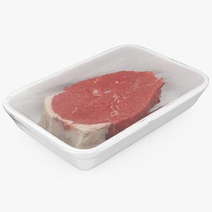 Beef Eye Round 01 Wrapped Package model