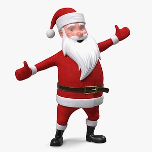 Santa Claus Cartoon Rigged