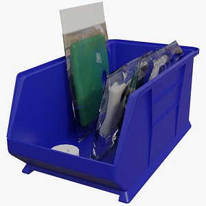 Medical Storage Bin 1 Basic 3D model