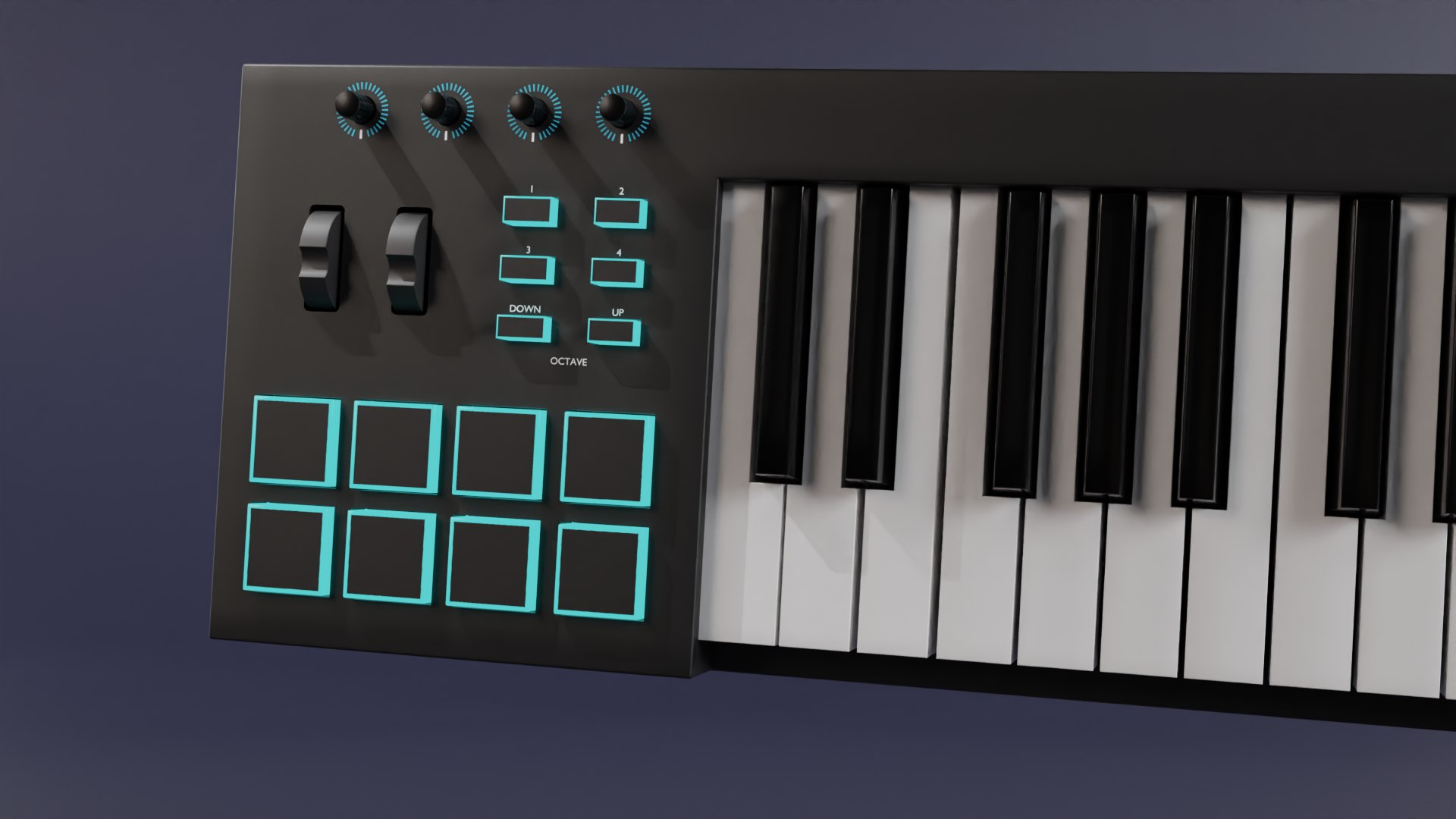 MIDI KEYBOARD 3D - TurboSquid 1959239