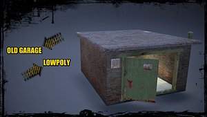 old garage 3d model