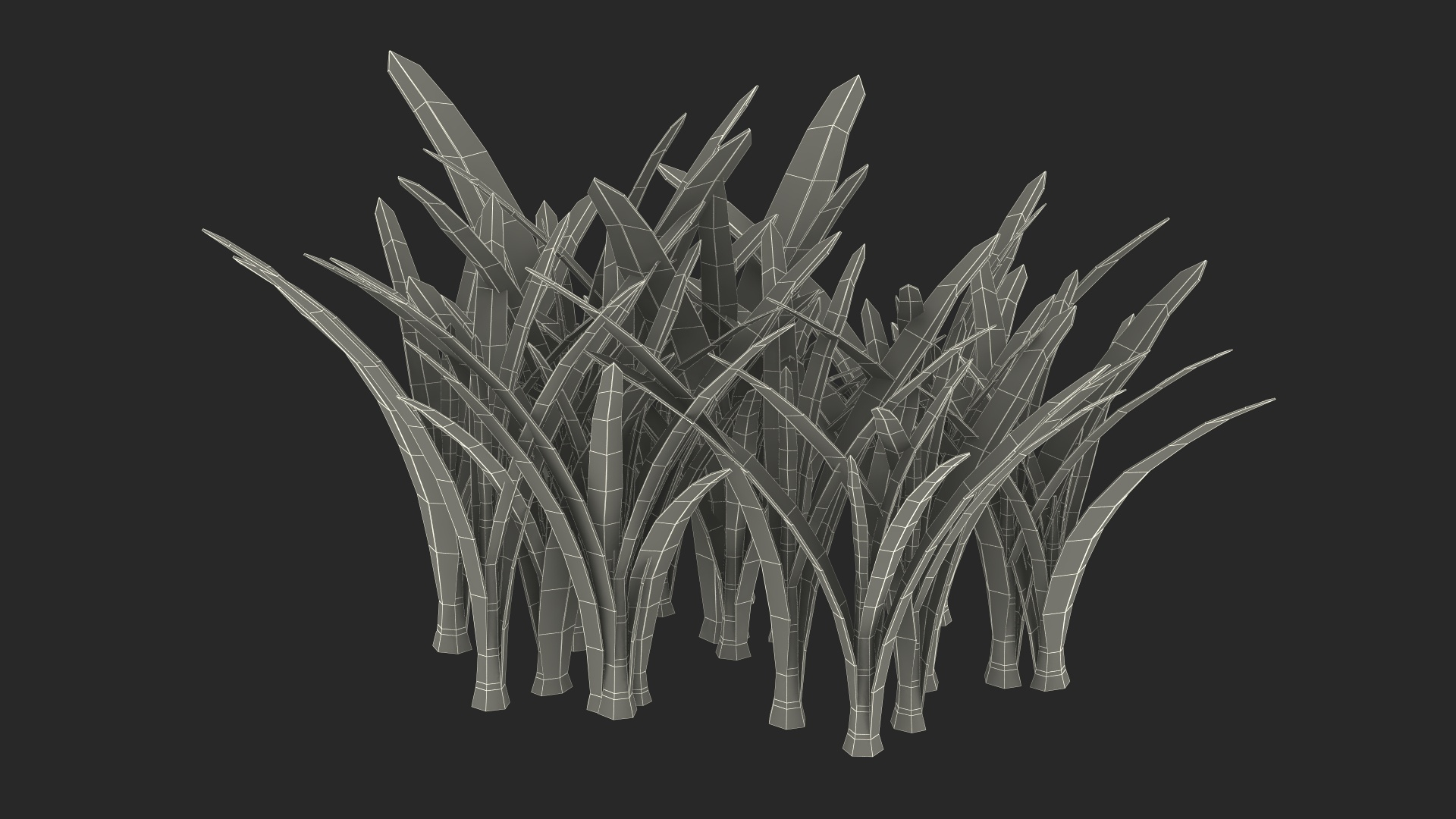 Realistic Grass Clump 3D Model - TurboSquid 2270537