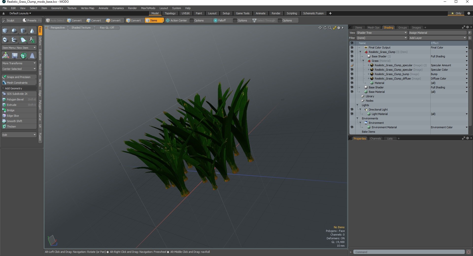 Realistic Grass Clump 3D Model - TurboSquid 2270537