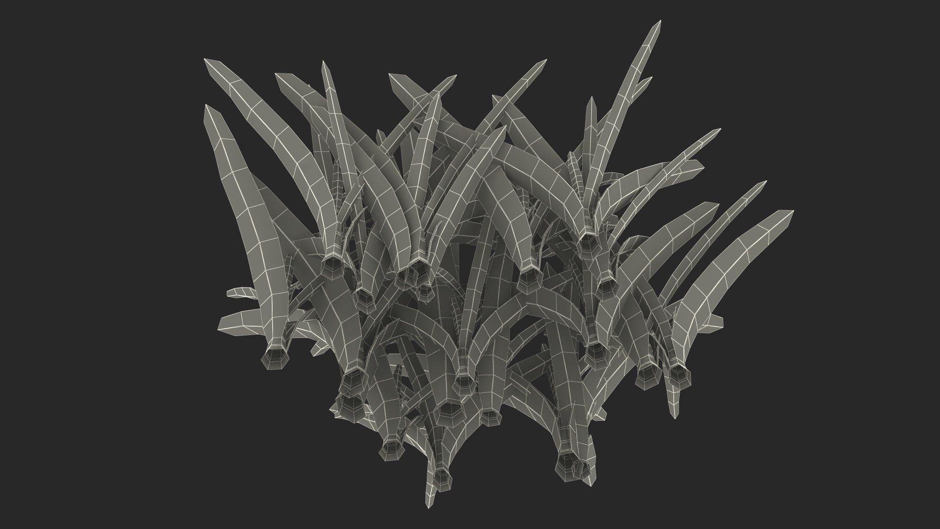 Realistic Grass Clump 3D Model - TurboSquid 2270537