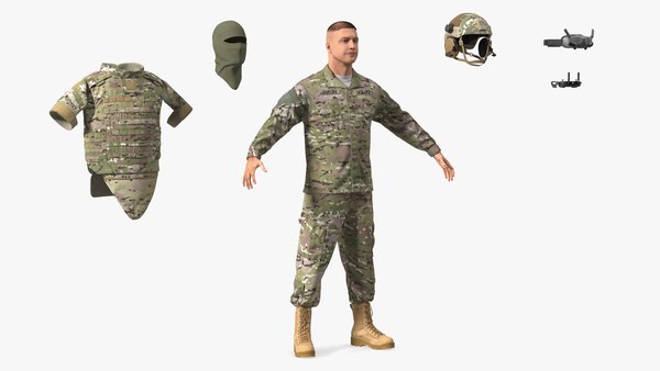 modelo 3d FPV Drone Operador militar Fur Rigged - TurboSquid 2199758