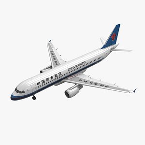 3d airbus a320 china southern model