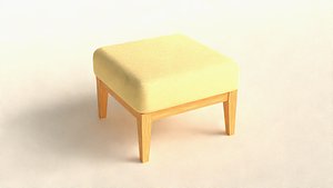 3D PBR Lowpoly Sofa ArchiViz and Game Ready