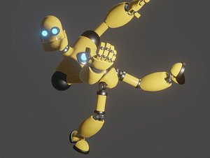 blender robot character 3D model