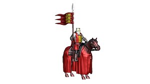 3D model English Crusader Cavalry 1