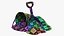 Bucket shovel with sand