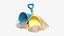 Bucket shovel with sand
