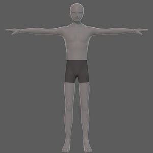 Base mesh man character V24