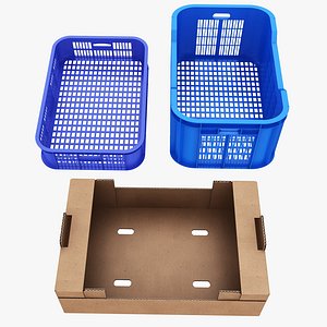 Cardboard and Plastic Crate