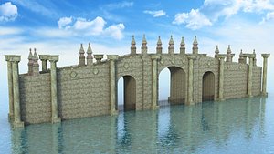 3D bridge fantasy model