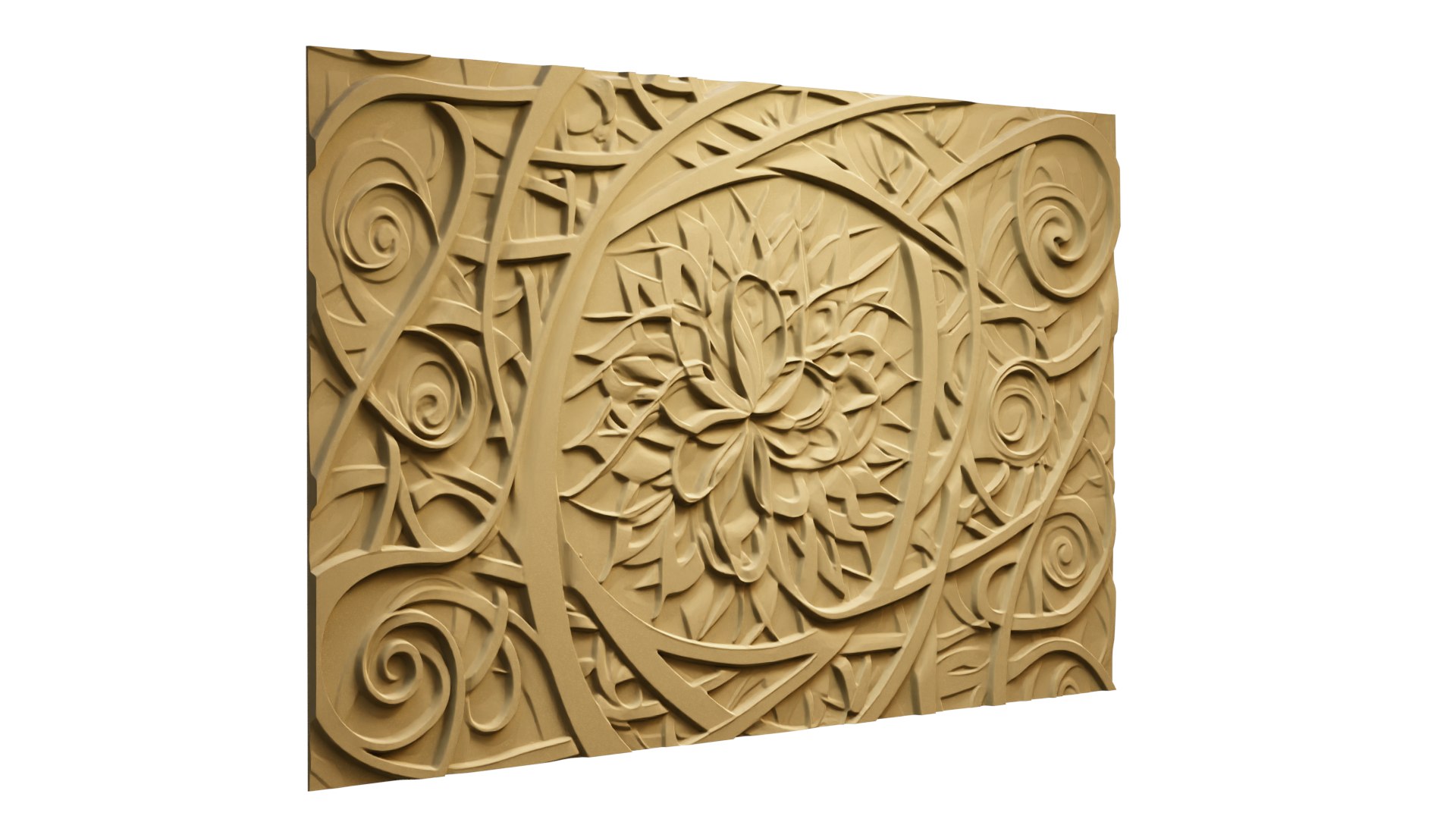 Modern Panel Wall Decor Set Relief Stl Mural CNC 277 3D - TurboSquid ...