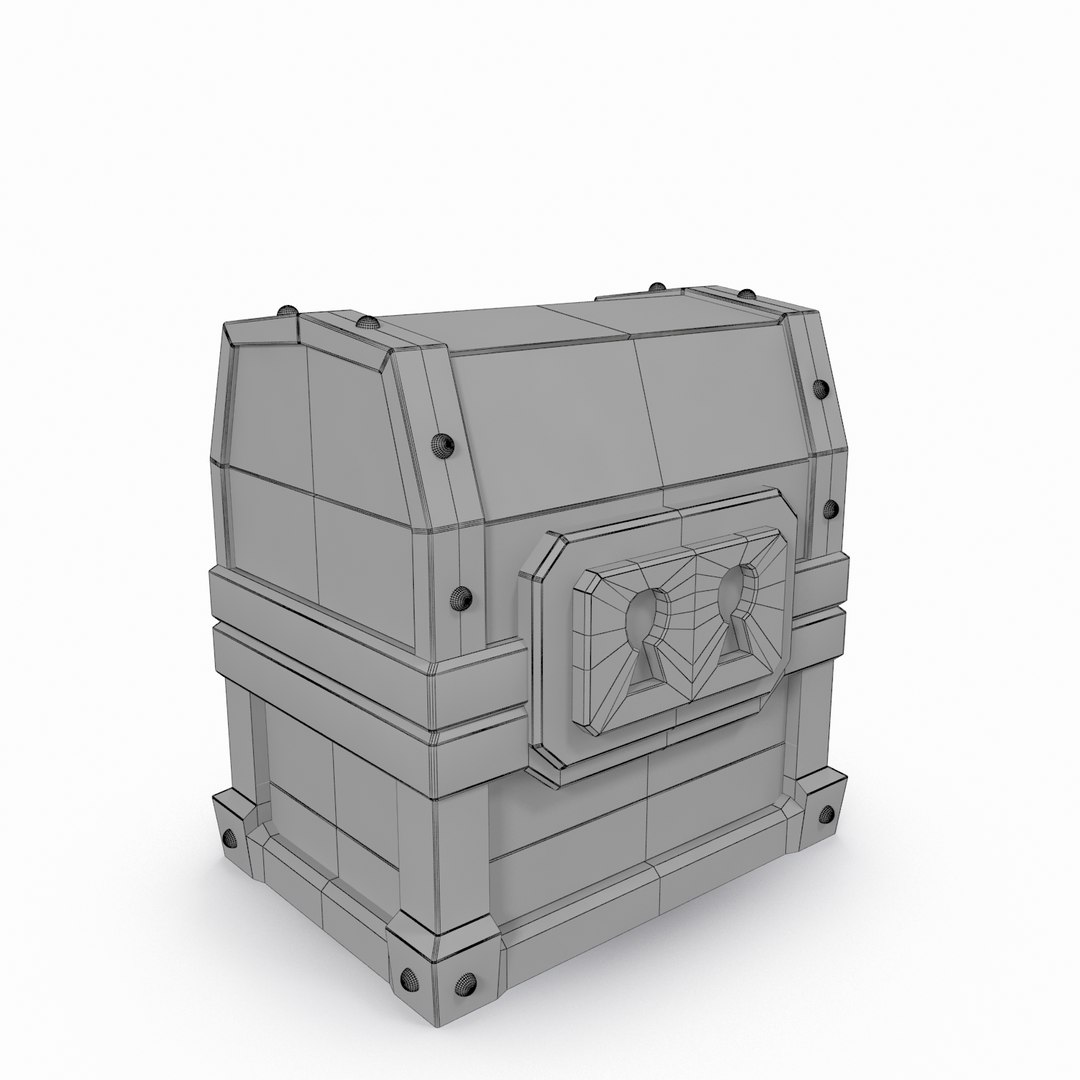 3d Model Clash Giant Chest