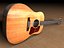 acoustic guitar washburn d10 3d model