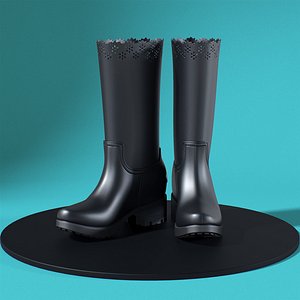 3D Moncler Simone Rocha Rebekah Rain Boots