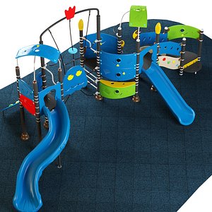 kids playground 09 3D model