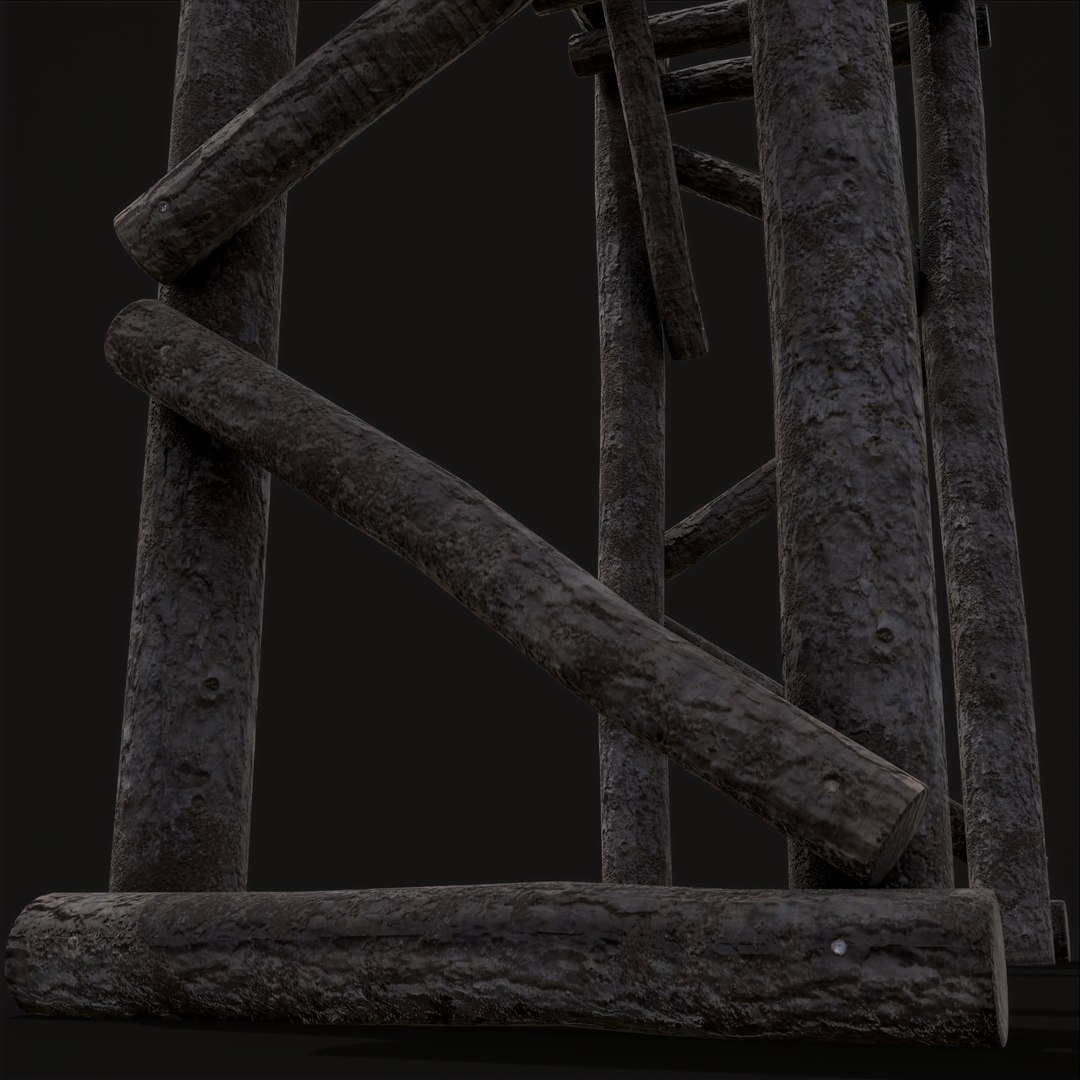 3D Primitive Log Archway model - TurboSquid 1930299