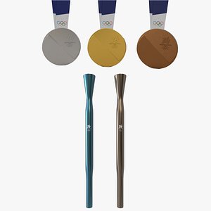 XXV Winter Games 2026 Milano Cortina Torches and Medals