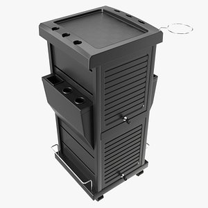 Hair Salon Trolley Rolling Cart with Drawers model