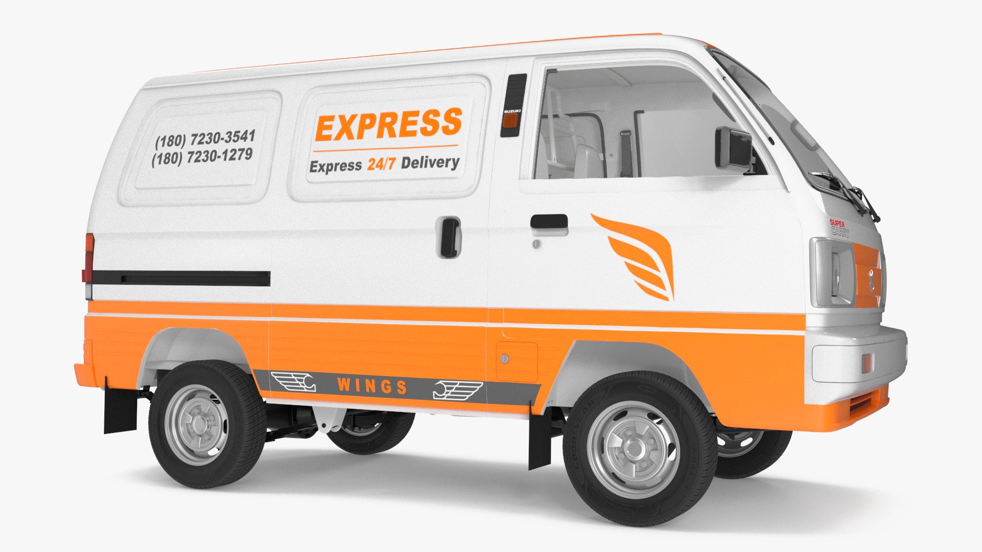 Suzuki Super Carry Express Delivery Van 3D model preview