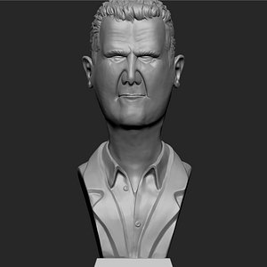 Bashar al-Assad dictator Of Syria statue 3d model