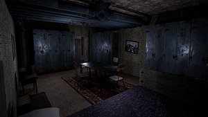 Rusty Dark Horror Basement Floor 3 Rooms
