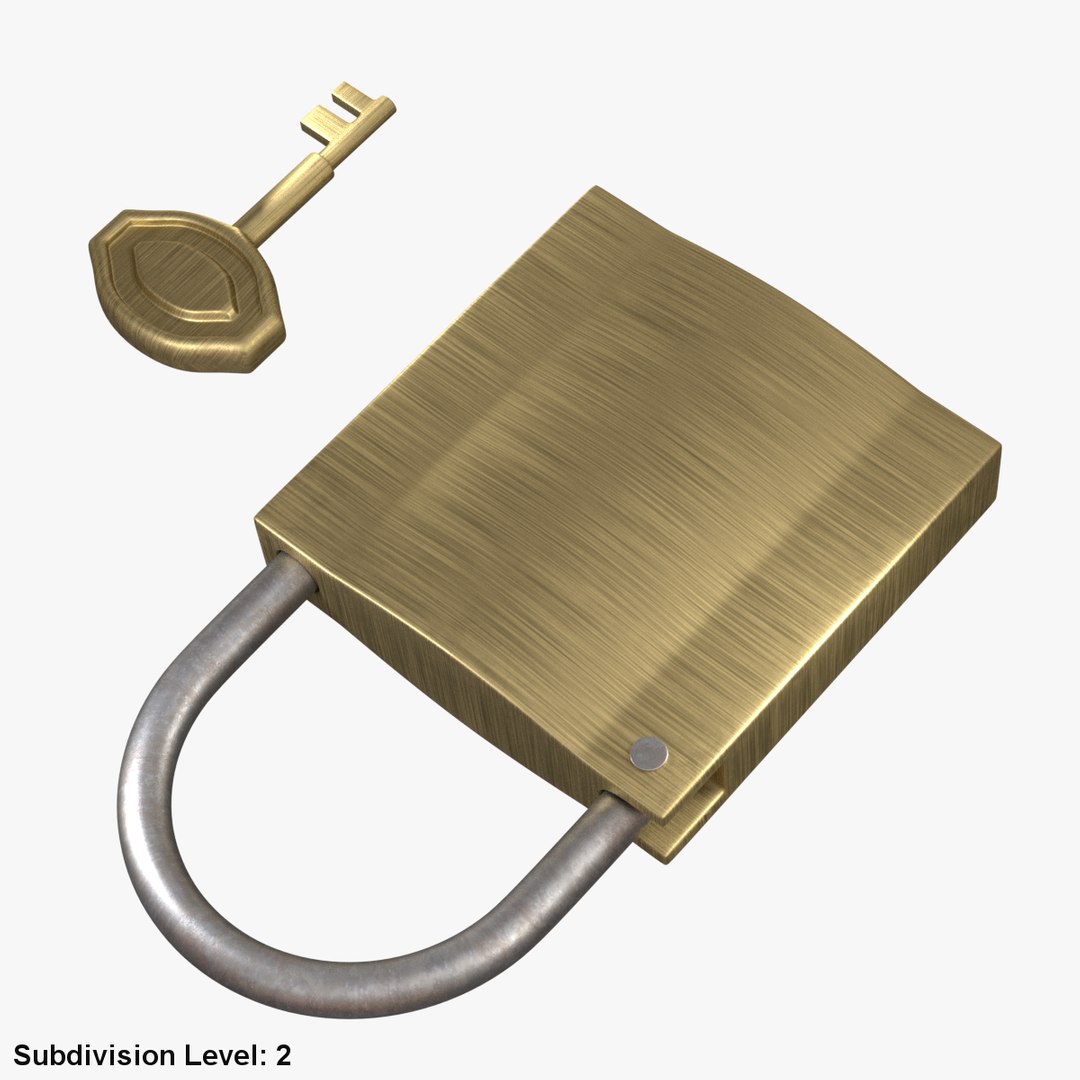 Lock Key Padlock 3d Model