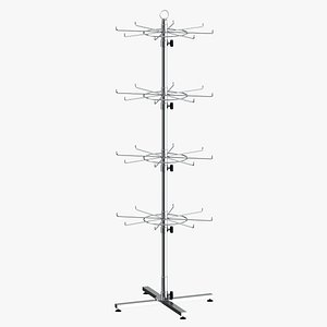 Spinning Rack Type 01 Metal Black and White